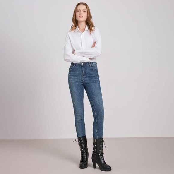 Women's Black Susanny High Heel Platform Lace Up Mid Calf Boots - Picture 6 of 9